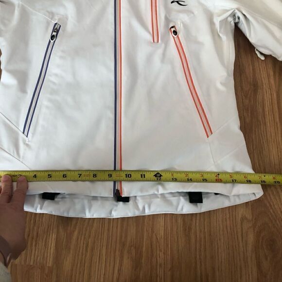 KJUS Desire Dermizax Premium Down PrimaLoft Recco White Ski Jacket - Picture 9 of 16